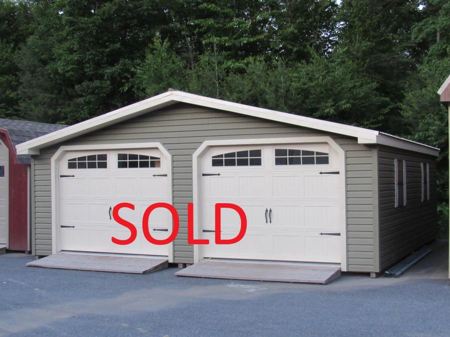 24x24 2 car garage Rocky Mountain Sheds